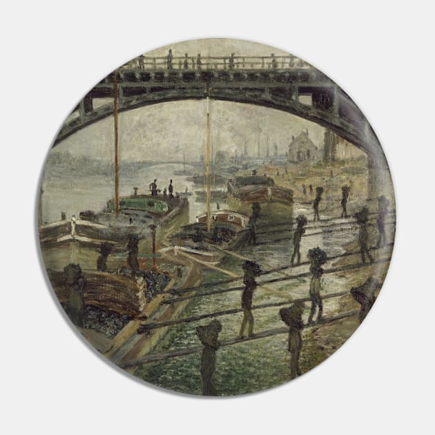 The Coalmen - Claude Monet Pin by KargacinArt