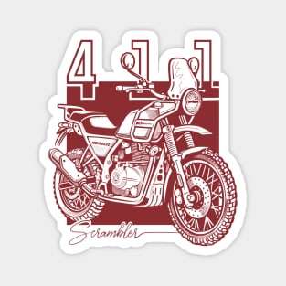 royal enfield himalayan, motorcycle art Magnet