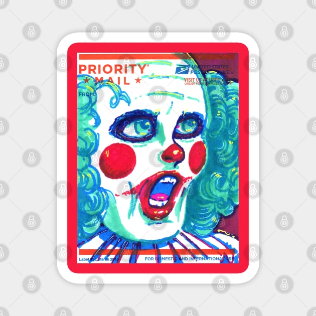 Horrible Clown slap Magnet by Phosfate