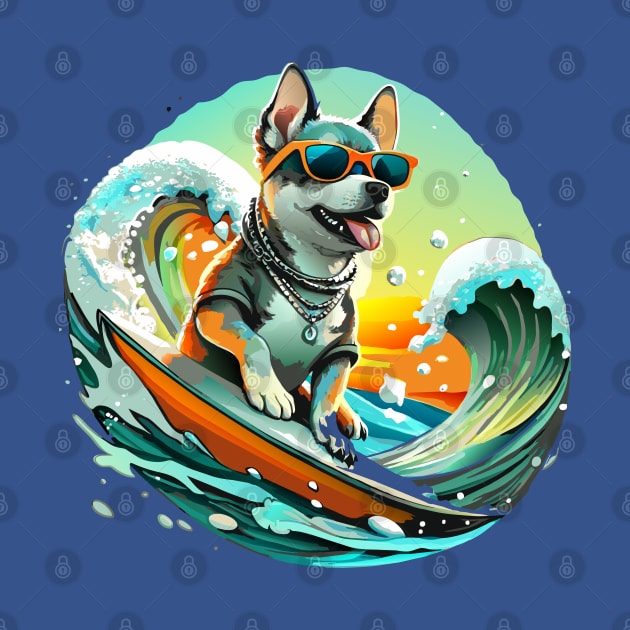 Dog and Sunglasses by CatCoconut-Art