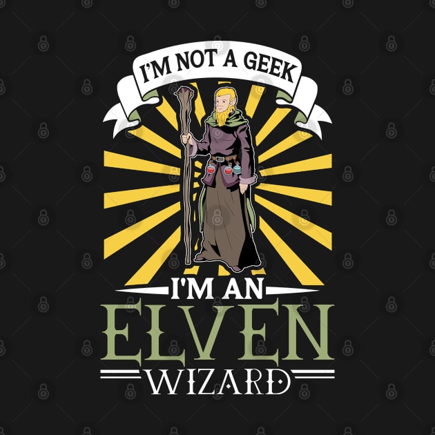 No geek - D20 Roleplaying Character - Elven Wizard by Modern Medieval Design