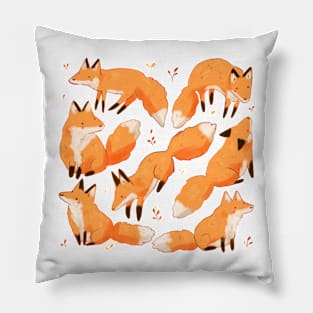 Foxes pattern Pillow