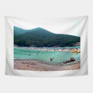 Cala Llonga Beach Tapestry