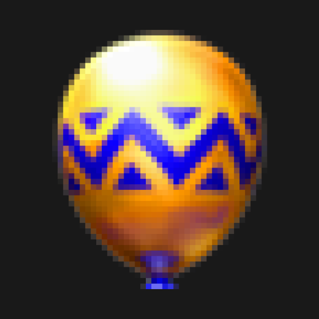 Golden Balloon Sprite by SpriteGuy95