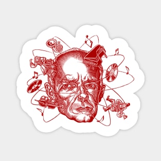 Atomic Béla Bartók (red) Magnet