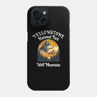 Majestic Wolf Amidst Mountain Peaks Phone Case