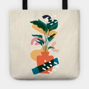 Orange Planter Tote