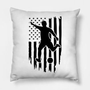 American Flag Soccer Shirt Pillow