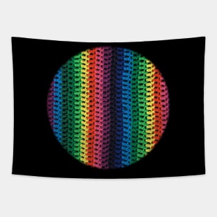 Rainbow crochet Tapestry