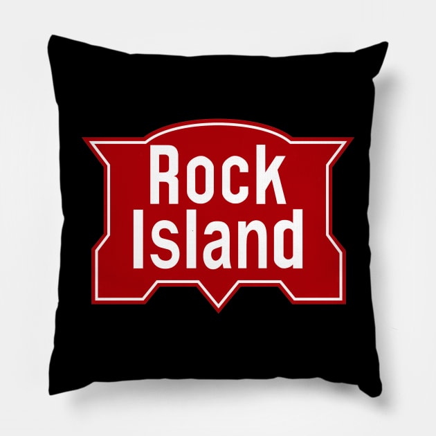 Chicago, Rock Island and Pacific Railroad Pillow by Railway Tees For All