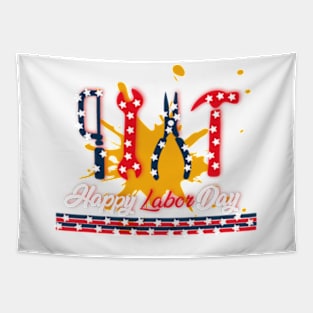 Happy Labor Day Gift Men And Womens Tapestry