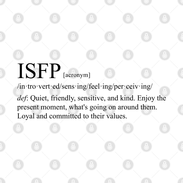 ISFP Personality (Dictionary Style) Light by personalitysecret