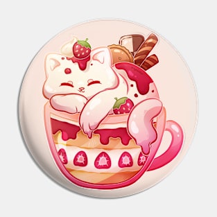 Strawberry Purr-fait - no text Pin