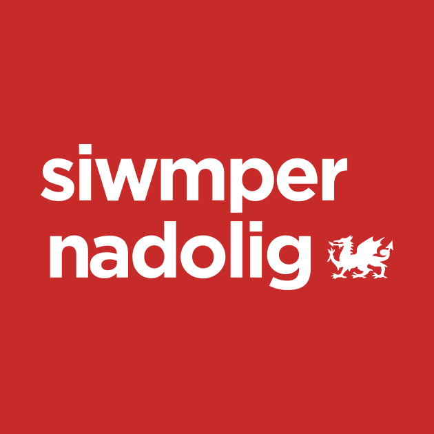 Cymru - Siwmper Nadolig by stariconsrugby