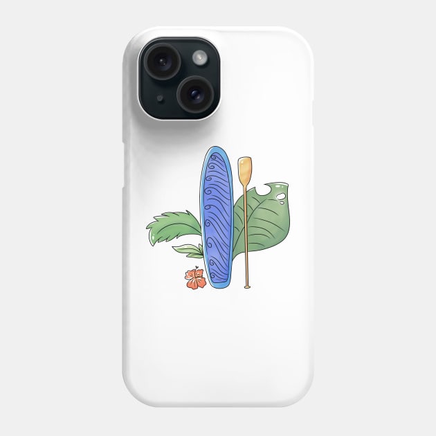 SUP Paddle Board Phone Case by kelnan