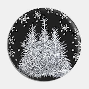 Christmas Winter - Black Pin