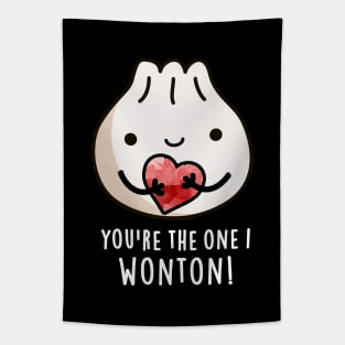 You're The One I Wonton Cute Food Dimsum Pun Tapestry