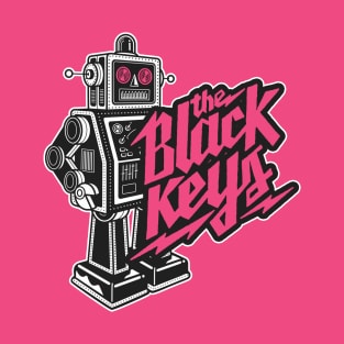 The Black Keys Retro Rockin' Robot (Multi-Colored) T-Shirt