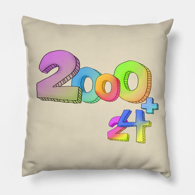 Numeric Sonata: 2000+24 Elegance Pillow by EnjoyArty