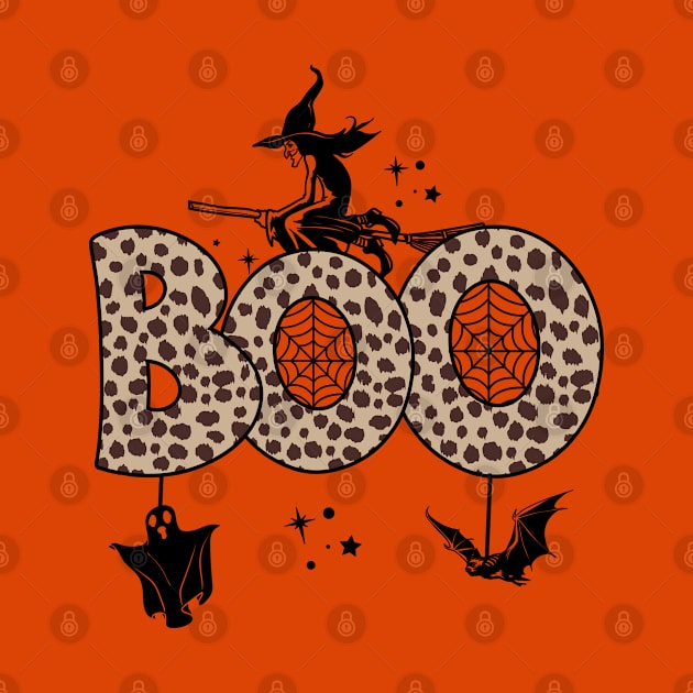 Funny Boo Halloween With Ghost And Pumpkins For hHalloween Costume by Arts-lf