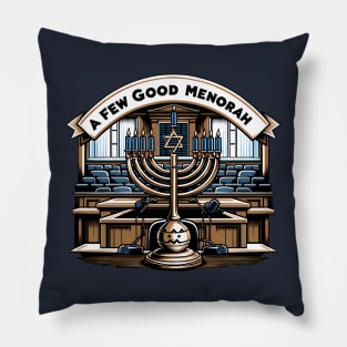 Funny Hanukkah - A Few Good Menorah Pillow