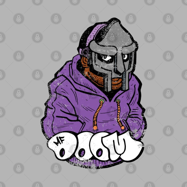 mf doom purple hoodie grunge by segarkering