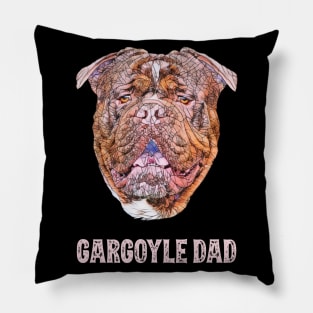 Renascence Bulldog Dad Father's Day Gift Pillow