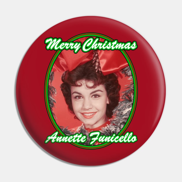 Annette Funicello: Merry Christmas Pin by Noir-N-More