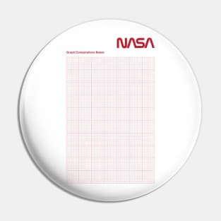 Red Graph Paper Pin