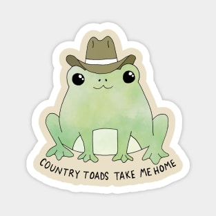 Country Toads Take me Home Magnet