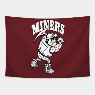Miner Mascot Tapestry