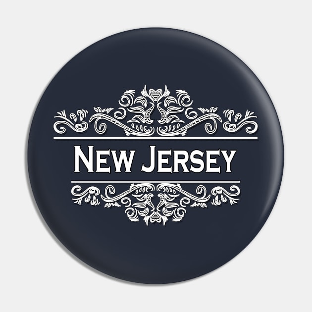 New Jersey State Pin by Usea Studio