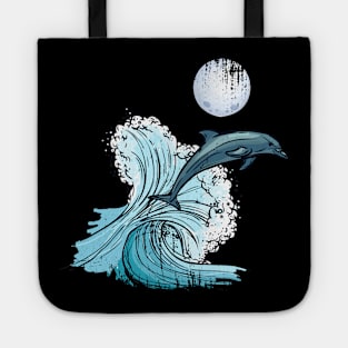 Tie Dye Dolphin Tote