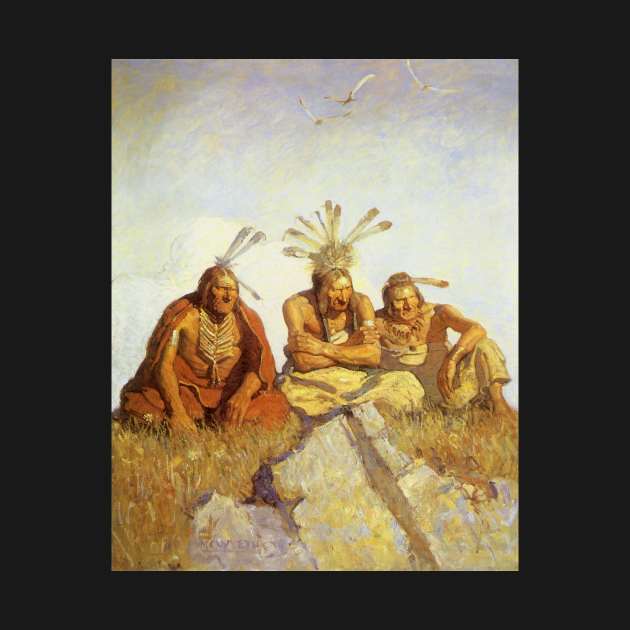 The Guardians, War or Peace by NC Wyeth by MasterpieceCafe