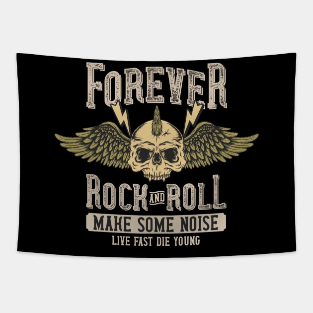 Forever Rock & Roll Tapestry by Verboten