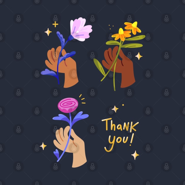 Thank You Flower by Mako Design 