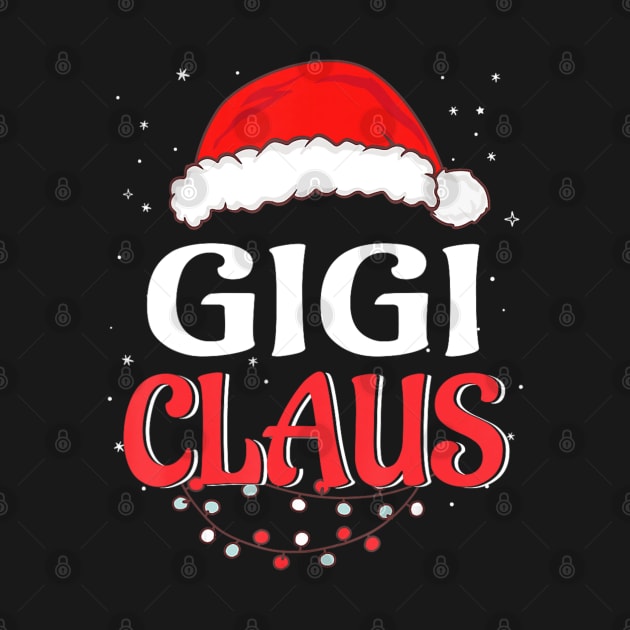 Gigi Claus Christmas Family Group Matching Pjs Xmas Light by Mitsue Kersting