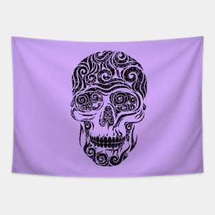 Swirly Skull Tapestry