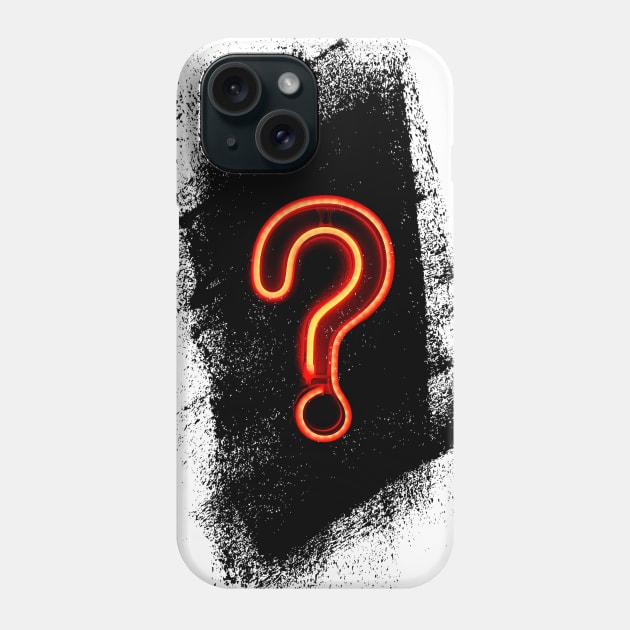 "?" Question mark Neon Phone Case by PGP