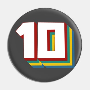 Number 10 Pin