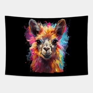 Llama Rainbow Tapestry