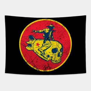 2nd OSS "Skull Bomb Rodeo" Vintage Insignia Tapestry
