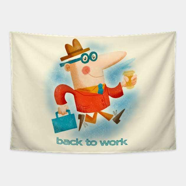 Back to Work Tapestry by edvill