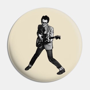 My Aim is True - Elvis Costello Vintage Portrait Pin