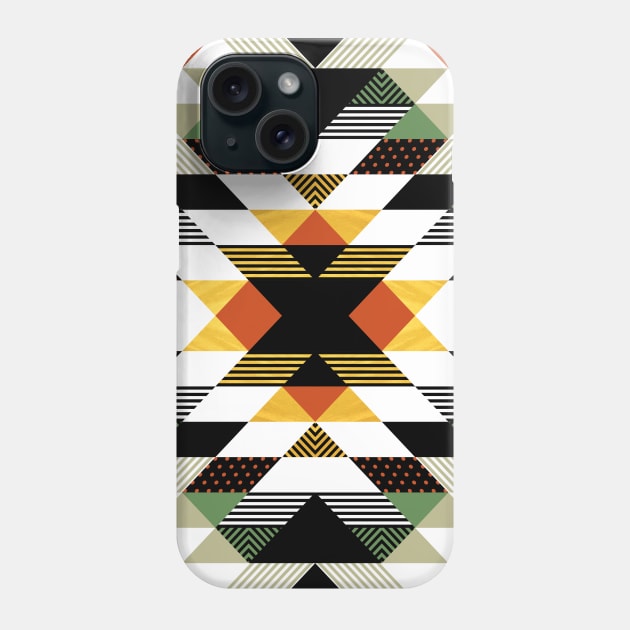 Native Tribal Geometric Pattern Phone Case by marieltoigo