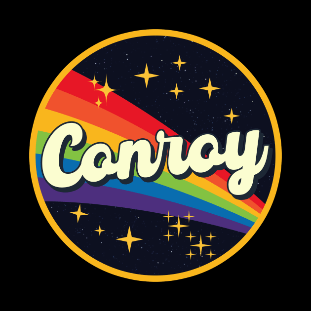 Conroy // Rainbow In Space Vintage Style by LMW Art