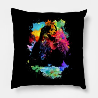 Wynonna Judd - Watercolour Art Styles Pillow