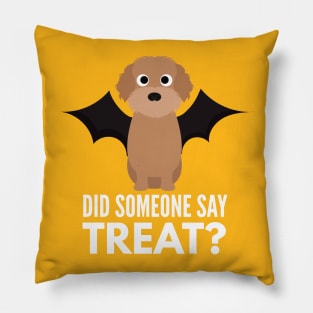 Labradoodle Halloween Trick or Treat Pillow