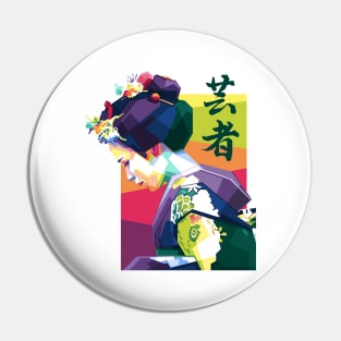 Geisha WPAP Pin