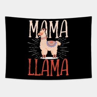 Llama Mama, Cute Llama Gift Tapestry